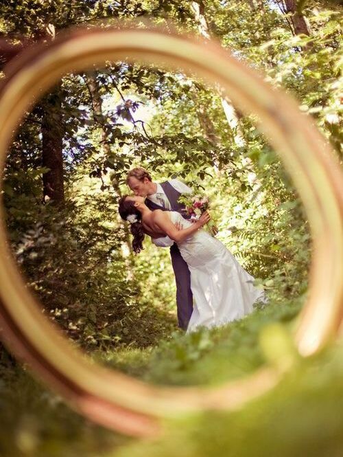 wedding ring and portrait