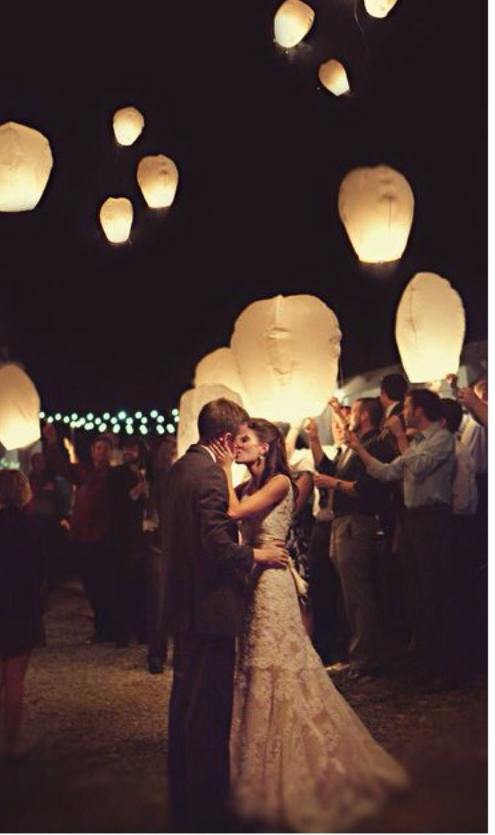 couple and lanterns