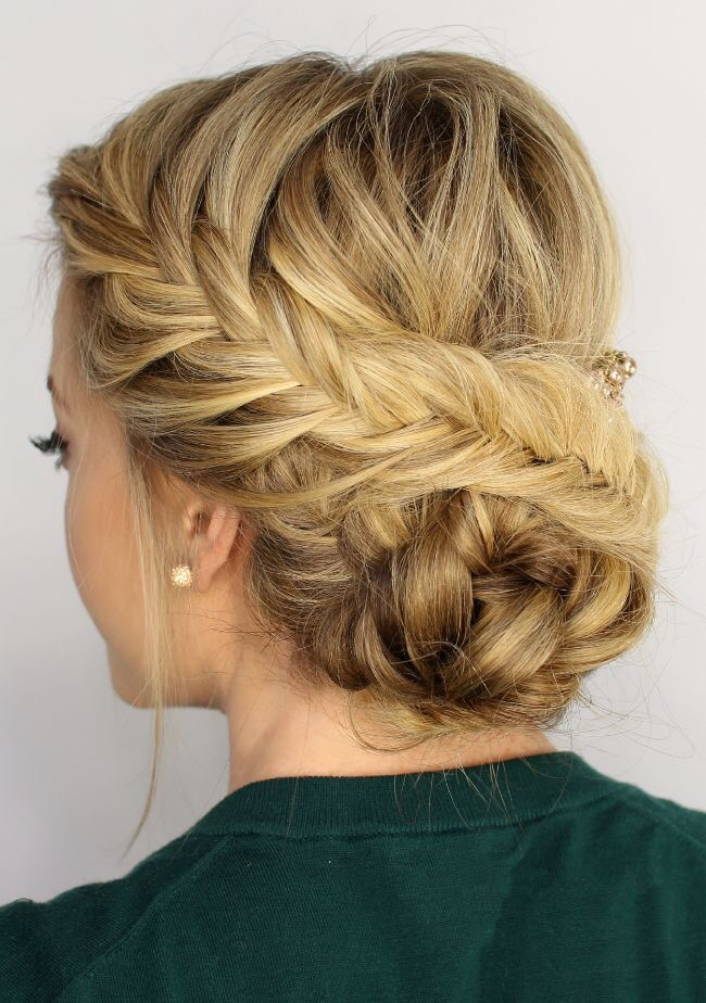 hair, beauty, fishtail and braided