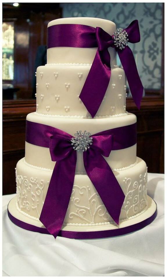 bows, diamonds, purple and lace