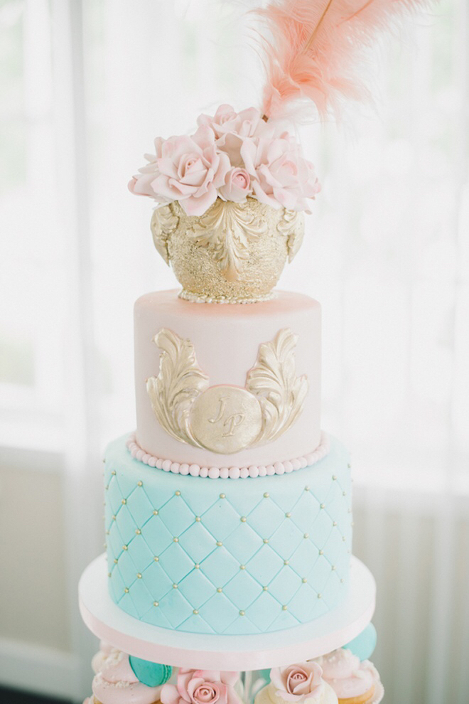 babyblue, dessert, cake and gold