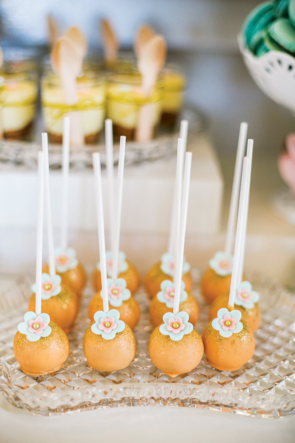 bridal shower, tangerine, party and wedding favor