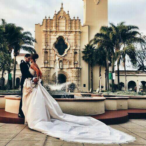 hochzeit, Dream, dress and paysage
