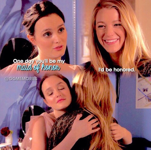 serena, blair, maid of honor and gossip girl