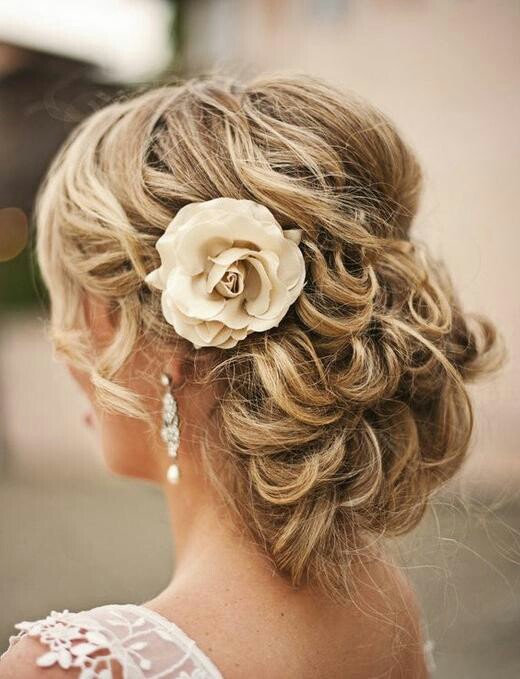 hairstyle, bride, blonde hair and waves