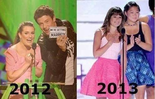 cory monteith, propose and lea michele