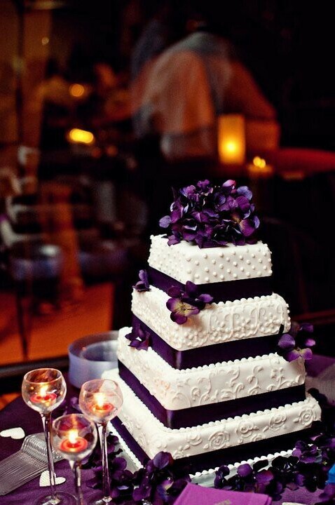 event, purple, marriage and cake