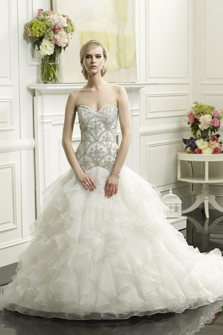 wedding gown, organza, ball gown and sweetheart dress