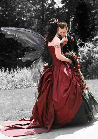 gothic, wedding dress and future