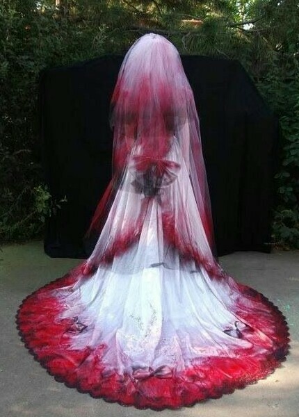 horror, dark and wedding dress