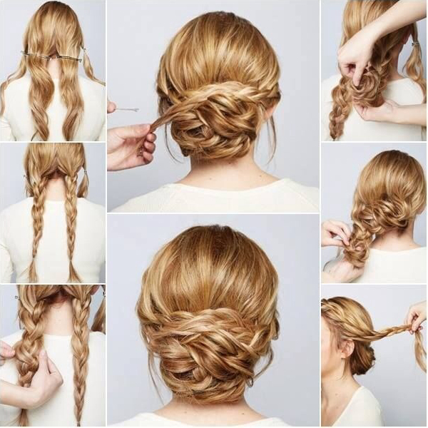 hair, braided, tutorial and blond