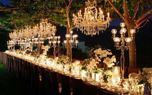 lights, wedding decoration and beautiful wedding