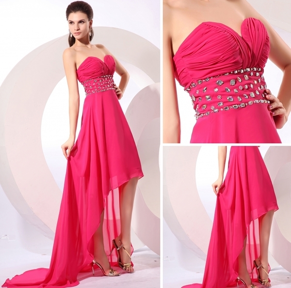 dress, graduation, party and fuchsia