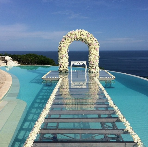 couple, pool, love and Dream