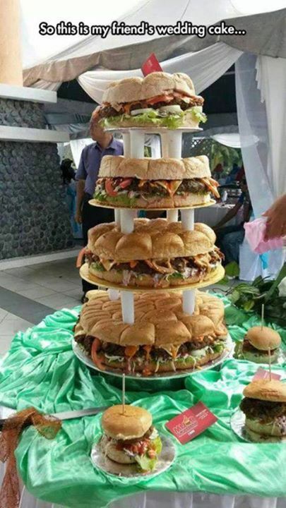 burger, food and cake