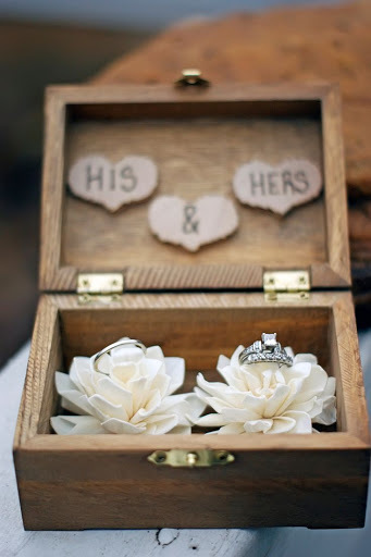 love, box and bride