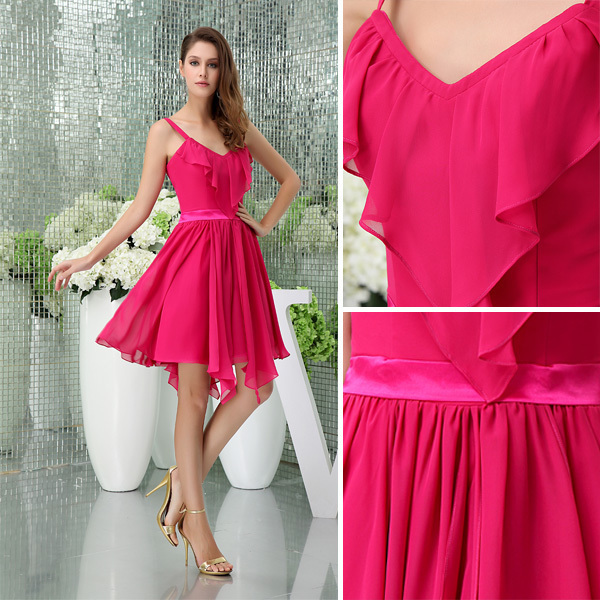 fuchsia, girl, party and dress