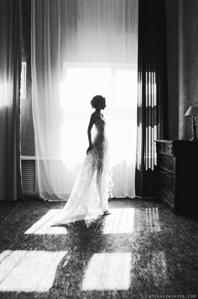 bw and girl
