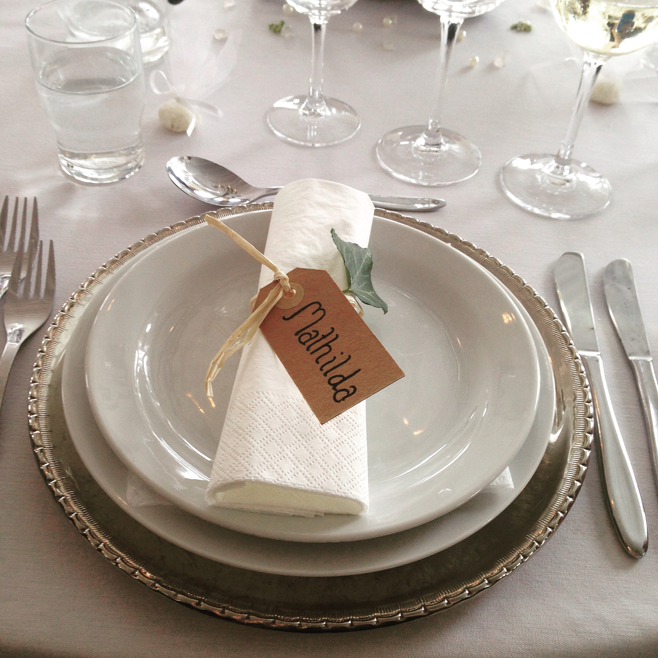 wine, plates, food and love