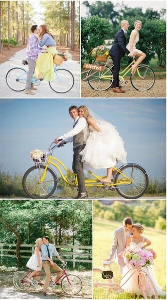 bicycle, wedding favors and bicycle wedding