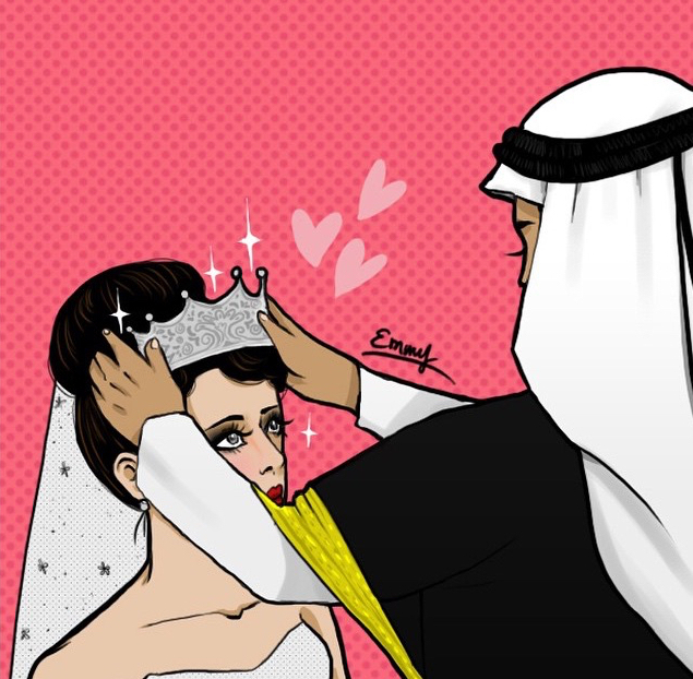 art, arabic cartoon, love and arabic