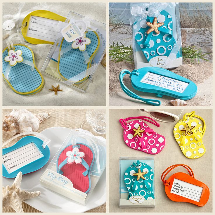 beach wedding, flip flop, wedding theme and Luggage tag
