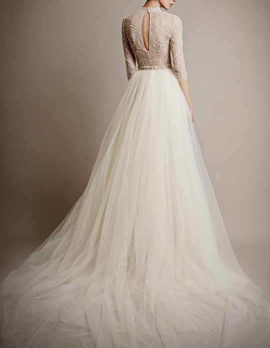 clothes, dresses, wedding dress and embroidery