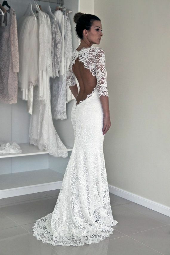 lace, bride, white and form fittin