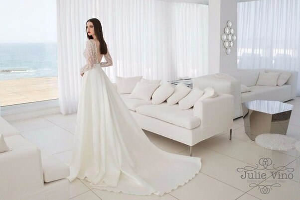julie vino, wedding dress and fashion