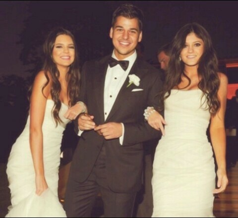 rob kardashian, hair and dress