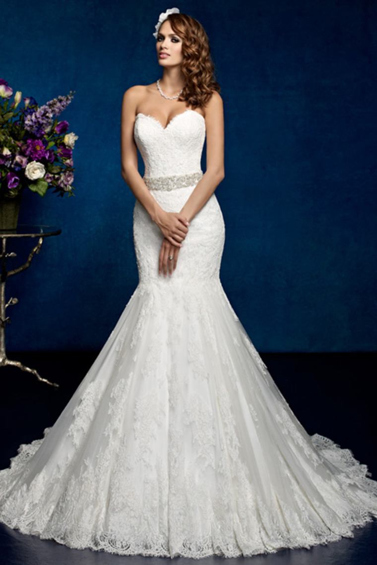 mermaid dress, sweetheart dress, fashion and wedding dress