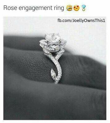rose, ring and engagment