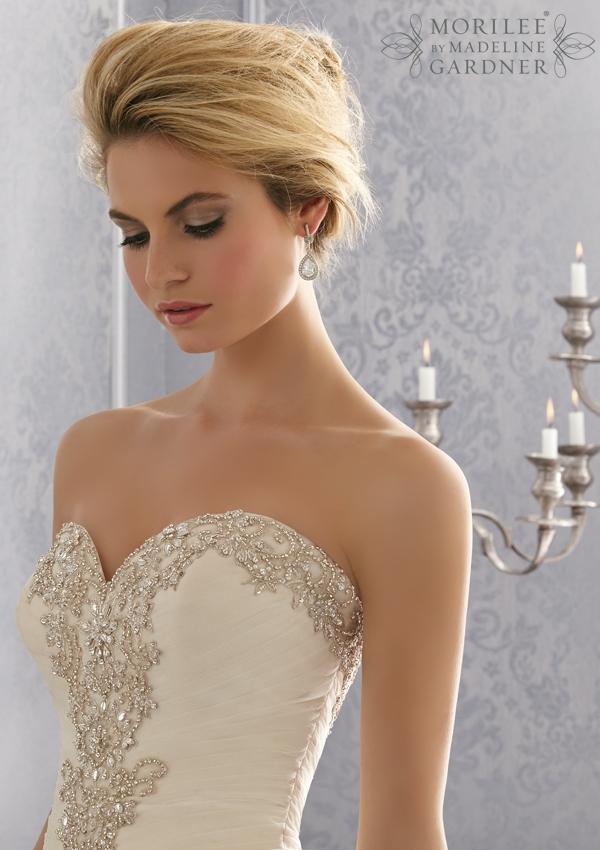 sweetheart, dress, beading and strapless