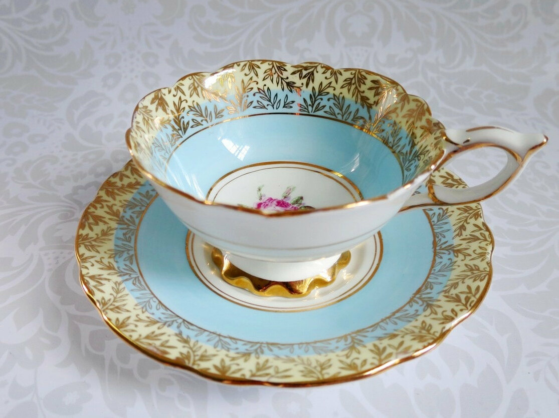 blue, teacups, vintage and bridal