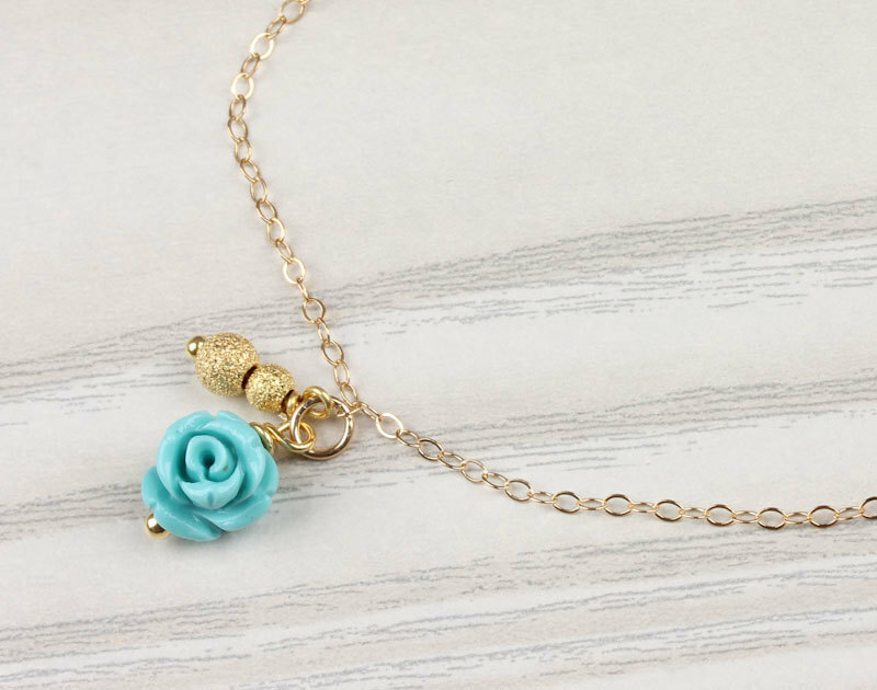 gold ankle bracelet, bridal, turquoise anklet and best friend anklet