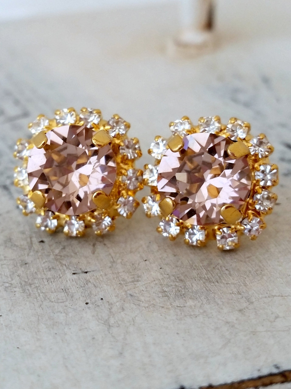 bridal jewelry, stud earrings, bridesmaid's gift and wedding jewelry