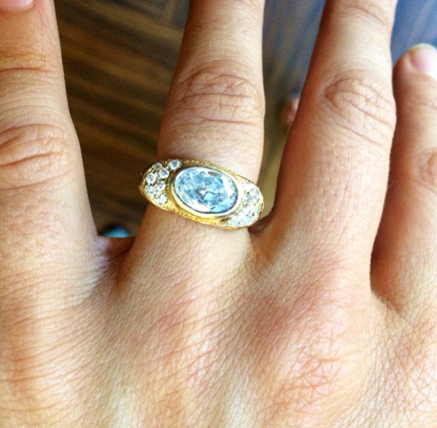 stone fox bride, yellow gold, engagement ring and proposal