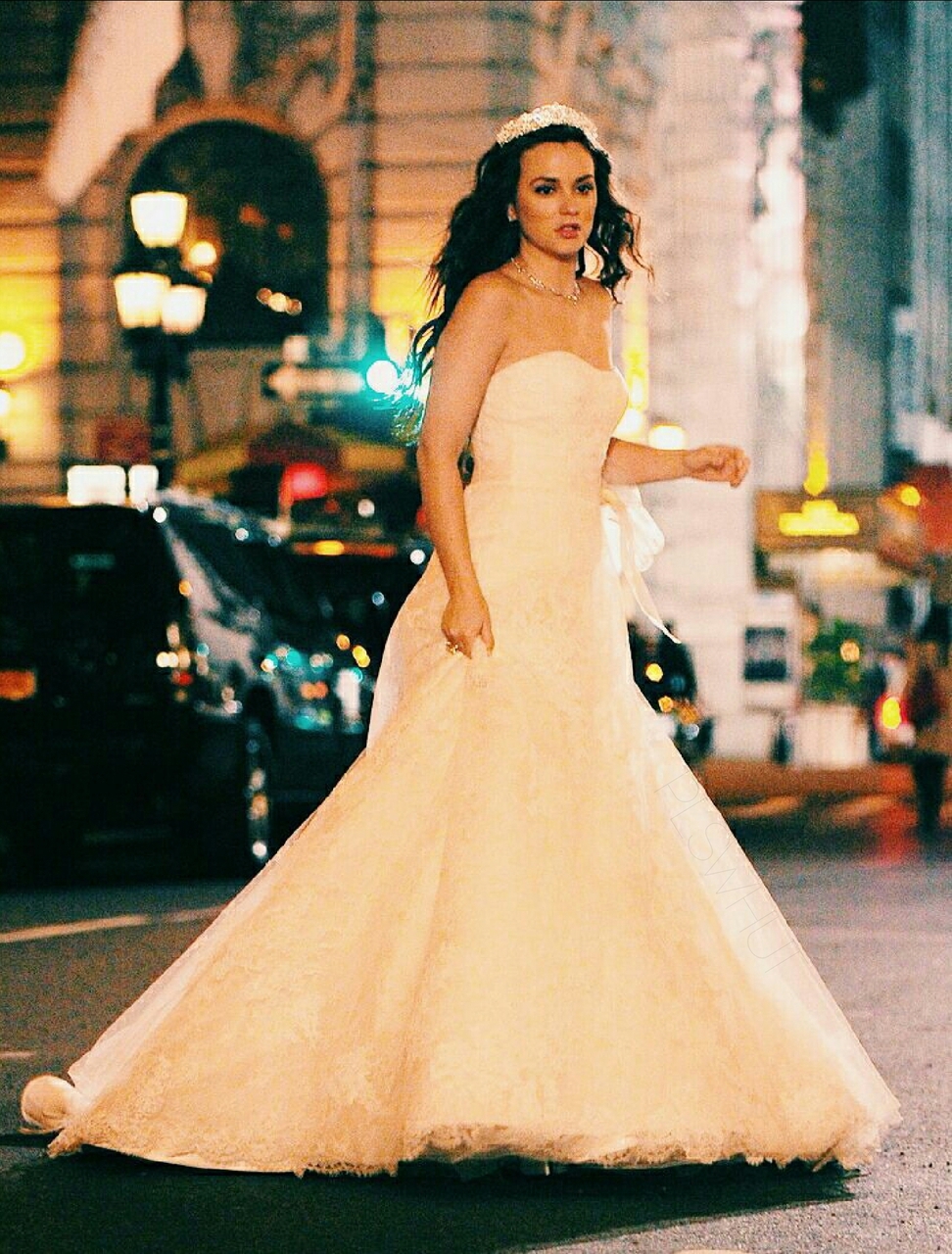 new york, leighton meester, wedding dress and gossip girl