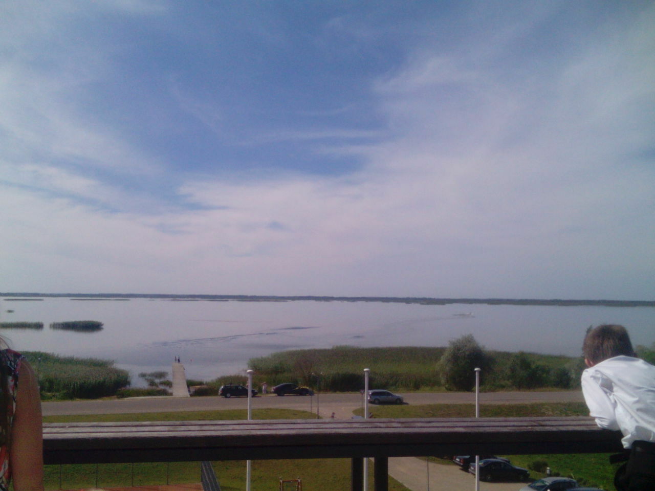 viewing tower, sky, wedding day and nature