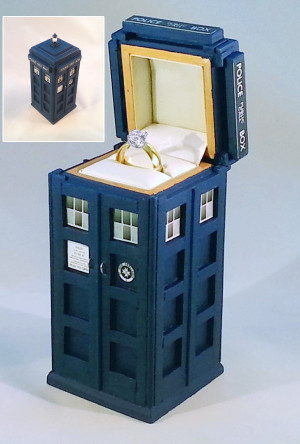 doctor who, tardis and engagement