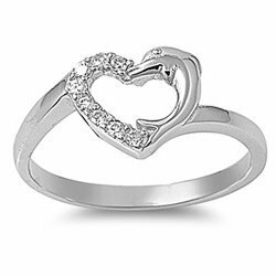 heart, ring and silver