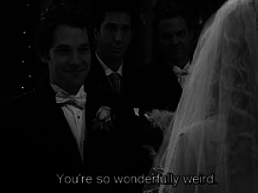friends, quote and scene