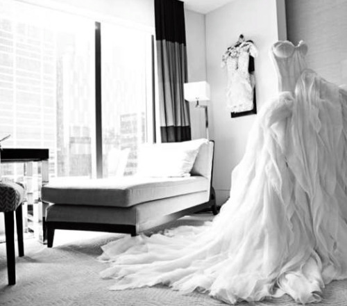 wedding dress, elegant and beautiful