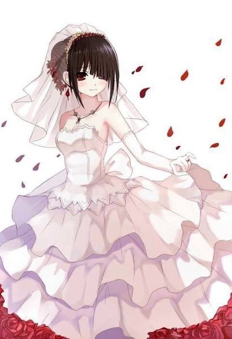 roses, beautiful, white dress and wedding dress