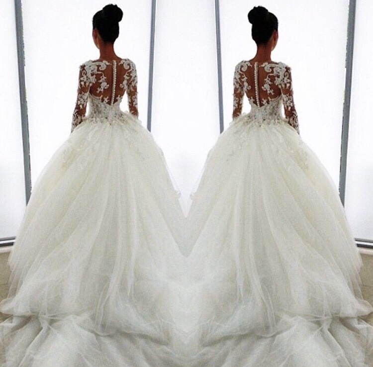 white, stevenkhalil, weddingdress and beautiful