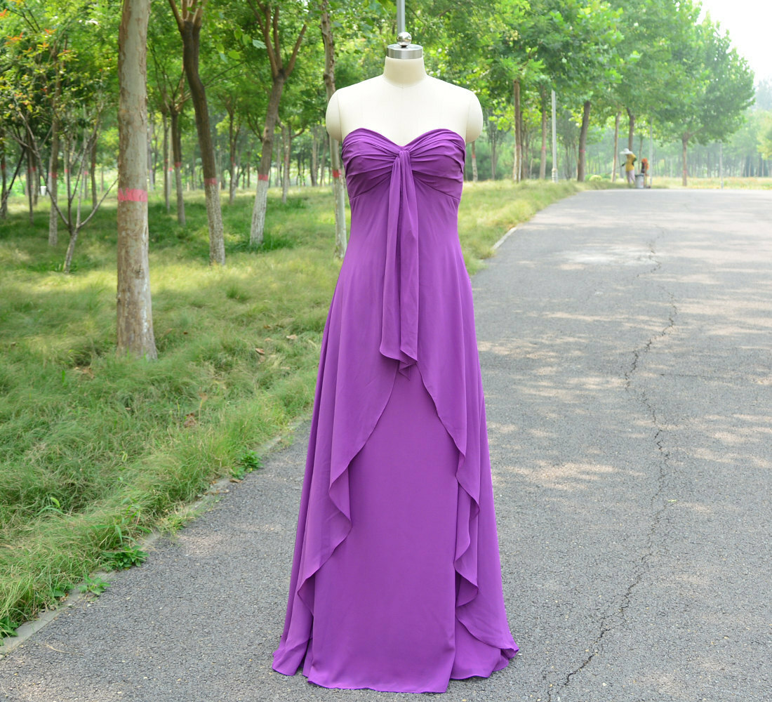 purple, chiffon dress, bridesmaid dress and wedding party dress