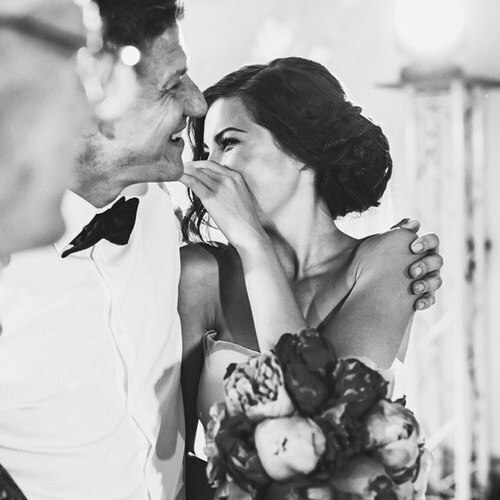 black-white, woman, happiness and man