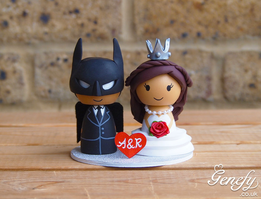 genefy playground, batman, wedding cake topper and superhero