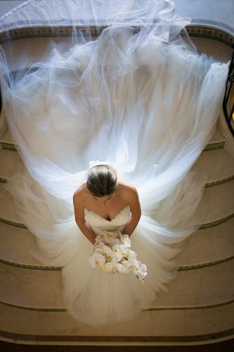 bride, girl and dress