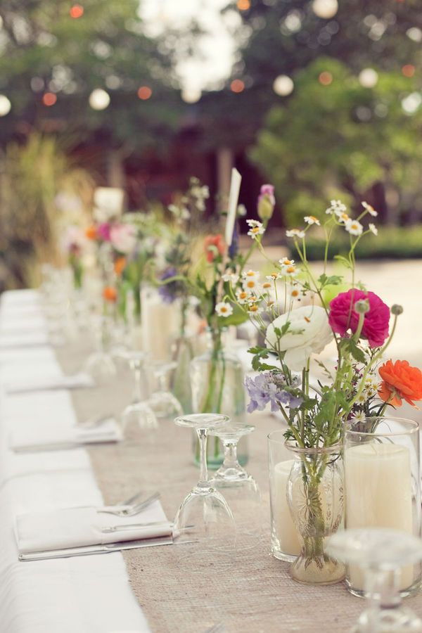 romantic, decor, flowers and lighting